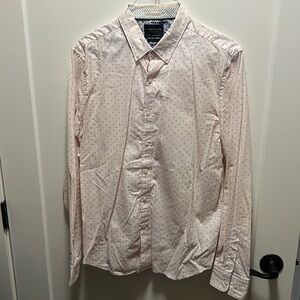 Men’s Denim & Flower button down shirt, size large